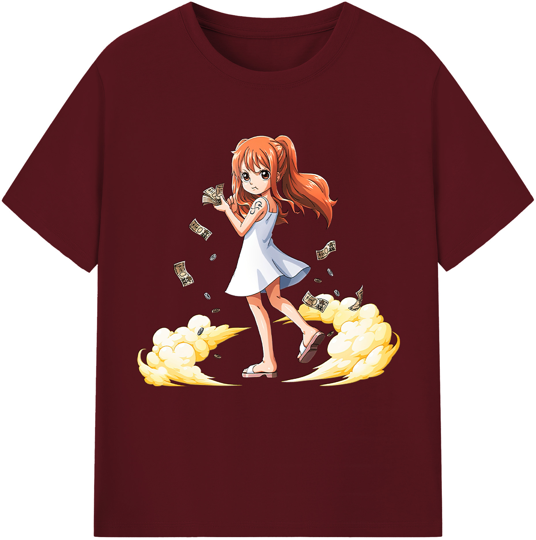 ワンピース ナミ ONE PIECE Nami 綿100％半袖Tシャツ（フロントプリント）
